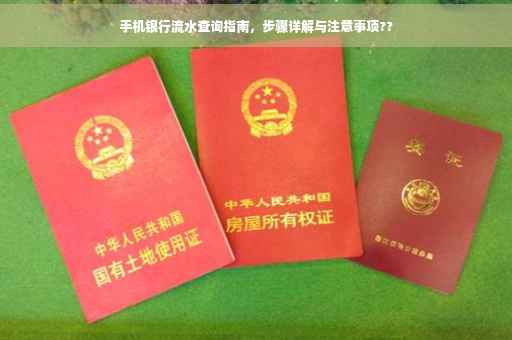 手机银行流水查询指南，步骤详解与注意事项??