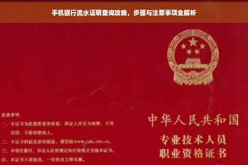 手机银行流水证明查询攻略，步骤与注意事项全解析