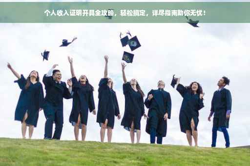 个人收入证明开具全攻略，轻松搞定，详尽指南助你无忧！