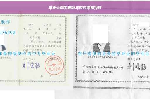 毕业证遗失难题与应对策略探讨