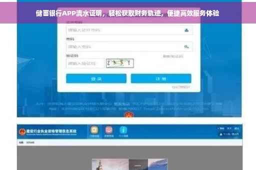 储蓄银行APP流水证明，轻松获取财务轨迹，便捷高效服务体验
