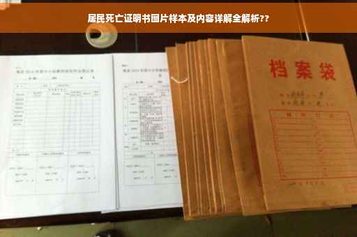 居民死亡证明书图片样本及内容详解全解析??