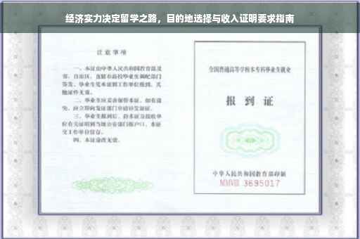 经济实力决定留学之路，目的地选择与收入证明要求指南