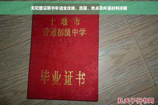 无犯罪证明书申请全攻略，流程、地点及所需材料详解