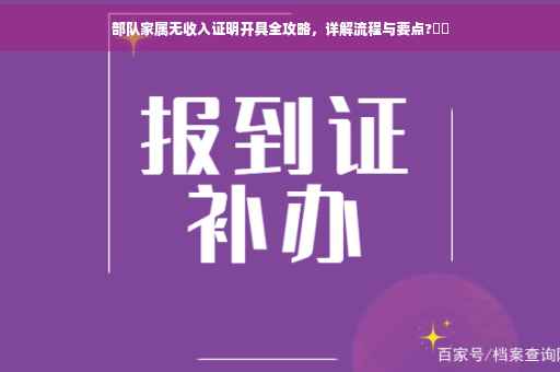 部队家属无收入证明开具全攻略，详解流程与要点?⚡️