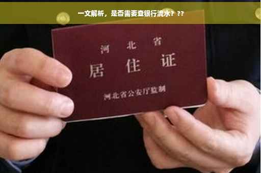 一文解析，是否需要查银行流水？??