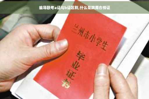 编导联考a证与b证区别,什么是跳舞合格证