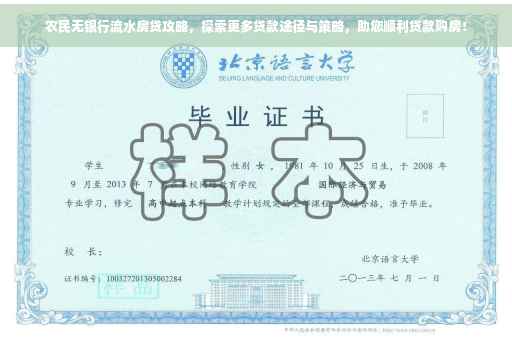 农民无银行流水房贷攻略，探索更多贷款途径与策略，助您顺利贷款购房！