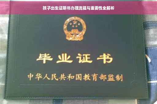 孩子出生证明书办理流程与重要性全解析