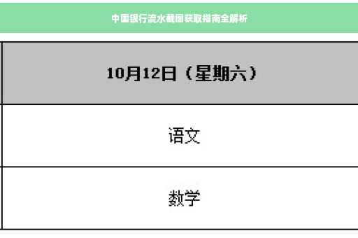 中国银行流水截图获取指南全解析