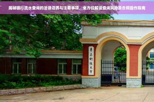 揭秘银行流水查询的法律边界与注意事项，全方位解读查询风险及合规操作指南