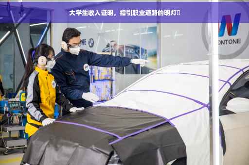 大学生收入证明，指引职业道路的明灯✨