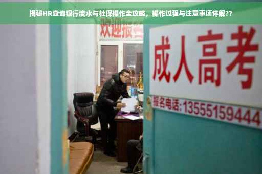 揭秘HR查询银行流水与社保操作全攻略，操作过程与注意事项详解??