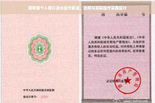 国税查个人银行流水操作解读，法规与实际操作实践探讨