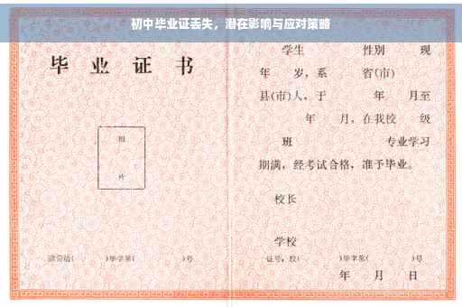 初中毕业证丢失，潜在影响与应对策略