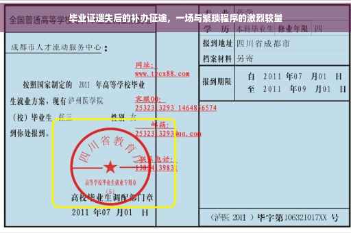 毕业证遗失后的补办征途，一场与繁琐程序的激烈较量