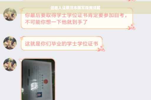 低收入证明范本撰写指南详解