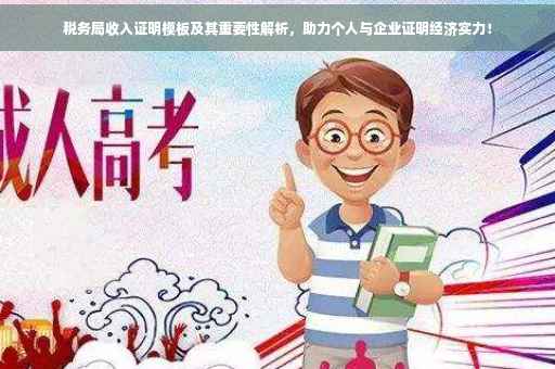 税务局收入证明模板及其重要性解析，助力个人与企业证明经济实力！