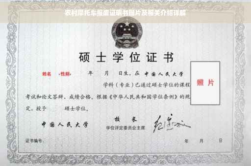 农村摩托车报废证明书图片及相关介绍详解