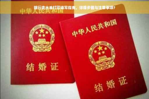 银行流水单打印填写指南，详细步骤与注意事项?