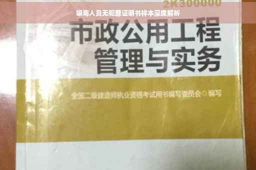 吸毒人员无犯罪证明书样本深度解析