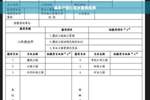 基本户银行流水查看指南