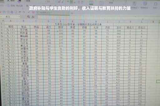 政府补贴与学生资助的利好，收入证明与教育扶持的力量