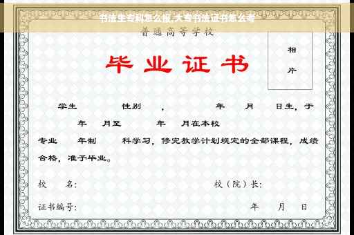 书法生专科怎么报,大专书法证书怎么考