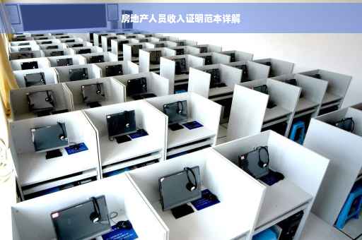 房地产人员收入证明范本详解