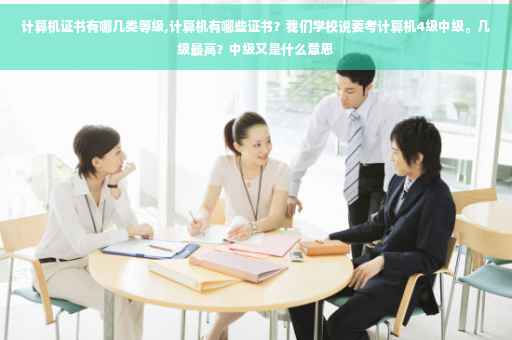 计算机证书有哪几类等级,计算机有哪些证书？我们学校说要考计算机4级中级。几级最高？中级又是什么意思