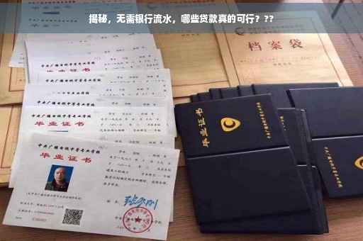 揭秘,无需银行流水,哪些贷款真的可行??? 揭秘,无需银行流水,哪些贷款真的可行???