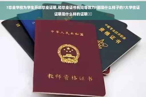?毕业学校为学生开出毕业证明,和毕业证书有同等效力?那是什么样子的?大学佐证证明是什么样的证明⚡️