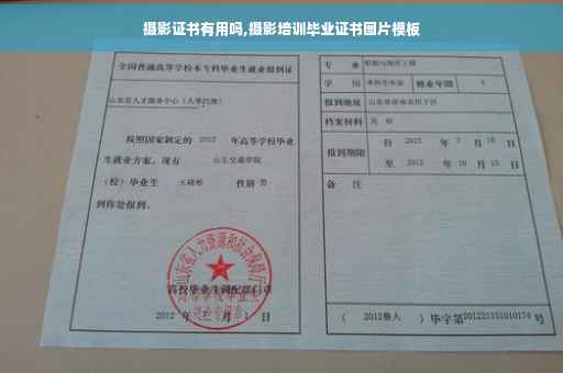 摄影证书有用吗,摄影培训毕业证书图片模板