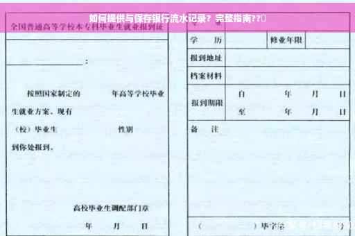 如何提供与保存银行流水记录？完整指南??️