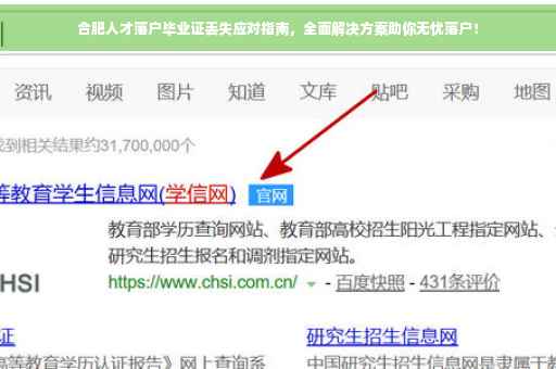 合肥人才落户毕业证丢失应对指南，全面解决方案助你无忧落户！