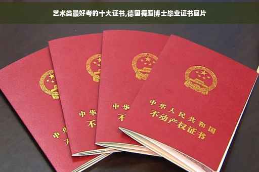 艺术类最好考的十大证书,德国舞蹈博士毕业证书图片