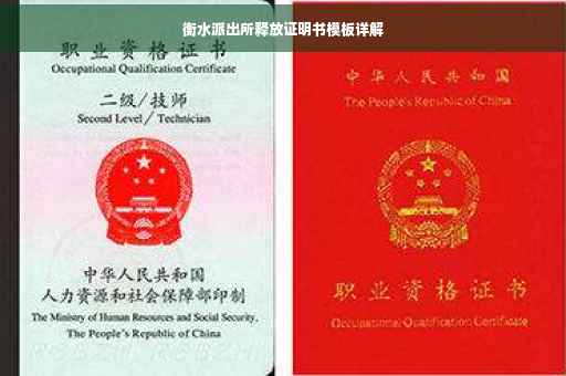 衡水派出所释放证明书模板详解