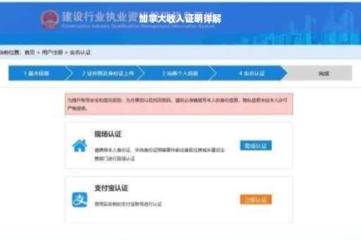 加拿大收入证明详解