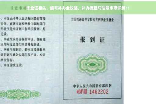 毕业证丢失，编号补办全攻略，补办流程与注意事项详解??