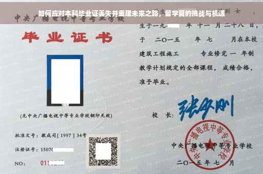 如何应对本科毕业证丢失并重建未来之路，留学篇的挑战与机遇
