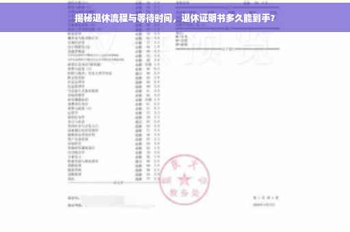 揭秘退休流程与等待时间，退休证明书多久能到手？