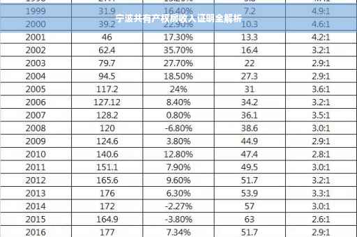 宁波共有产权房收入证明全解析