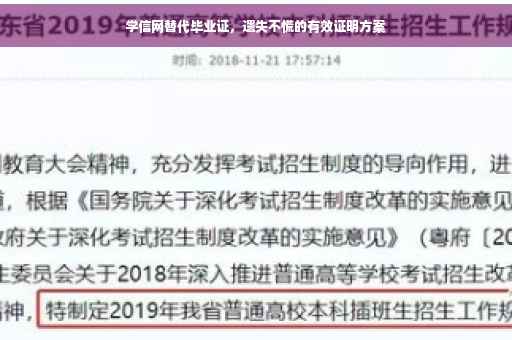 学信网替代毕业证，遗失不慌的有效证明方案