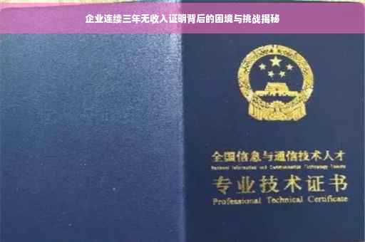 企业连续三年无收入证明背后的困境与挑战揭秘