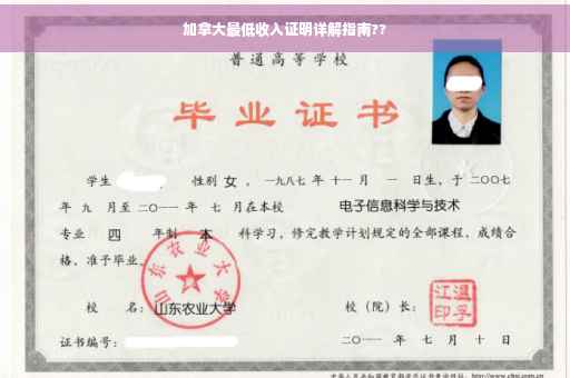 加拿大最低收入证明详解指南??