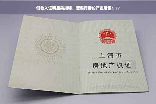 假收入证明后果揭秘，警惕背后的严重后果！??