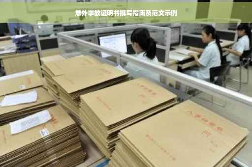 意外事故证明书撰写指南及范文示例