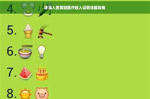 唐县人民医院医疗收入证明详解指南