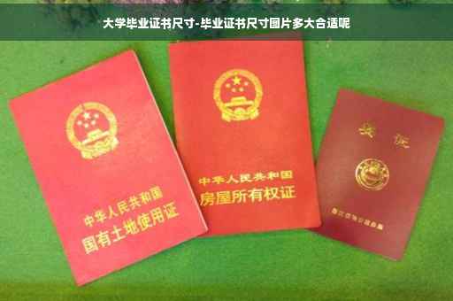 大学毕业证书尺寸-毕业证书尺寸图片多大合适呢