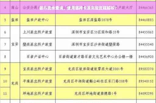 银行流水查询，使用哪种卡及完整流程解析?